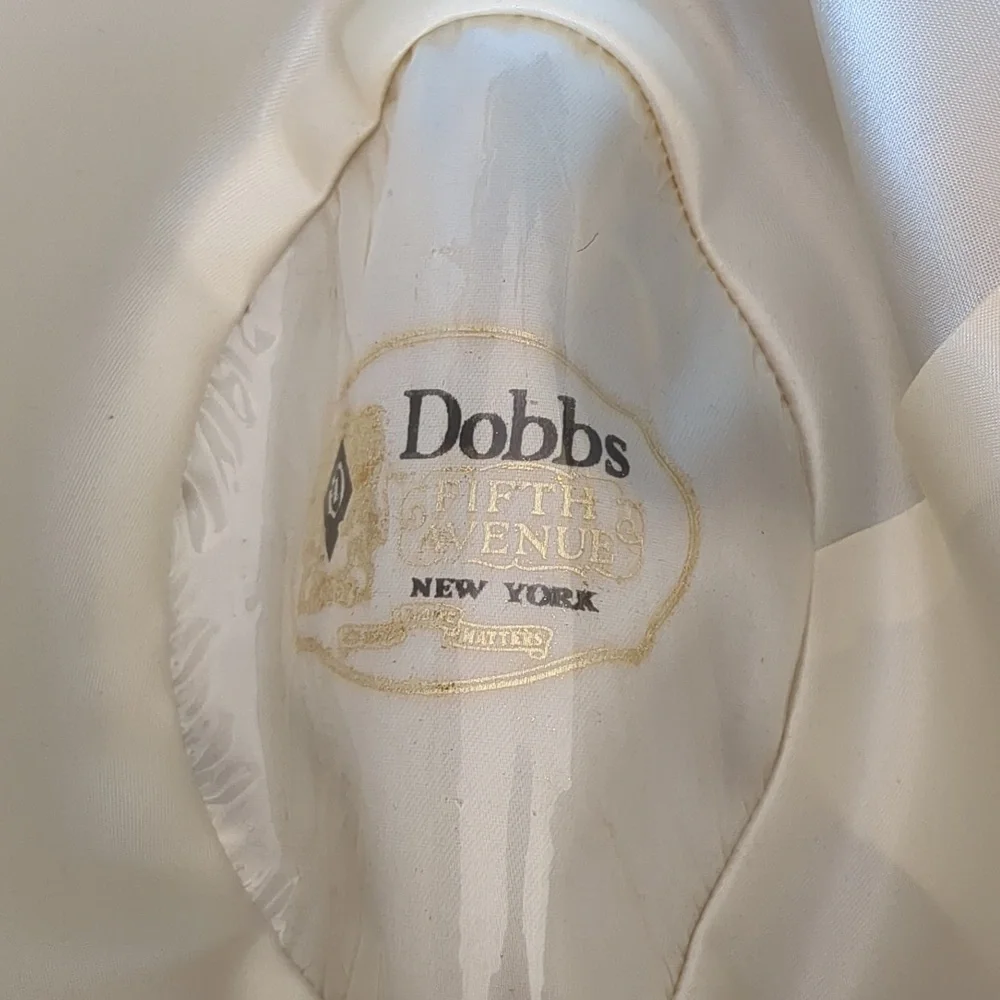 MEN'S VINTAGE DOBBS FELT BROWN FEDORA SIZE 6 7/8 - Picture 6 of 16